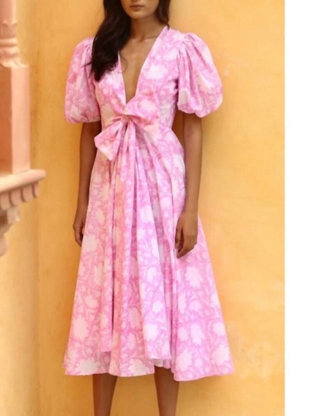 Beyond by Vera (Monsoon & Beyond) Lola Midi Dress in Pink Rohida size M